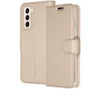 Accezz Étui de télephone Wallet pour Samsung Galaxy S21 Plus - Doré