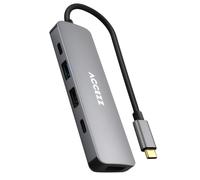 Accezz Hub USB-C 5-en-1 - 4K 30Hz Ultra HD - Charge de 100 watts - Station d'accueil