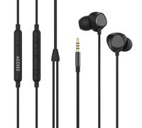 Accezz In-ear oordopjes - Bedrade oordopjes - AUX / 3,5 mm Jack aansluiting - Zwart