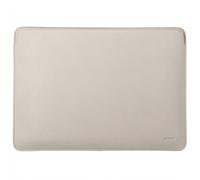Accezz Accezz Leather Pochette ordinateur MacBook 14 pouces Beige Beige