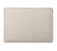 Accezz Accezz Leather Pochette ordinateur MacBook 15 pouces Beige Beige