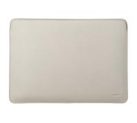Accezz Accezz Leather Pochette ordinateur pour MacBook 15 pouces Beige Beige