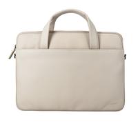 Accezz Leather Sac ordinateur 16 pouces - Beige