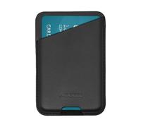 Accezz Accezz Porte-cartes en cuir Compatible avec MagSafe et Qi2 Onyx Black Noir