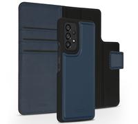 Accezz Accezz Étui de téléphone portefeuille en cuir de qualité supérieure 2 en 1 Samsung Galaxy A53 Bleu foncé Bleu foncé