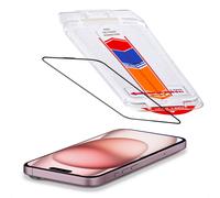 Accezz Accezz Protecteur d’écran en verre trempé + Applicateur iPhone 16 / 15 Transparent