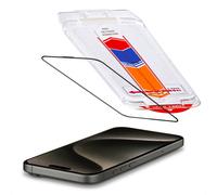 Accezz Accezz Protecteur d'écran en verre trempé + Applicateur pour iPhone 15 Pro Transparent