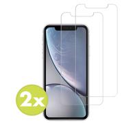 Accezz Accezz Protection d'écran en verre trempé 2-pack iPhone 12 (Pro) / 11 / XR Transparent