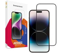 Accezz Gehard Glas Full Cover Screenprotector pour l'Apple iPhone 14 Pro / 15 / 16