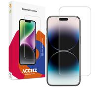 protection d'écran pour iPhone 15 Plus, iPhone 15 Pro Max, iPhone 16 Plus : Accezz Gehard Glas Screenprotector - Transparent