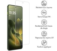 Accezz Accezz Protection d'écran en verre trempé pour Motorola Edge 70 Transparent