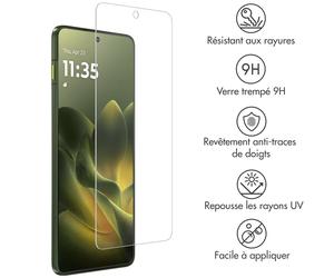 Accezz Accezz Protection d'écran en verre trempé pour Motorola Edge 70 Transparent