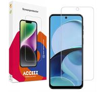 Accezz Accezz Protection d'écran en verre trempé pour Motorola Moto G14 Transparent