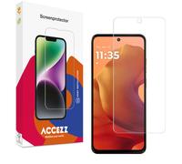 Accezz Accezz Protection d'écran en verre trempé pour Motorola Moto G56 Transparent