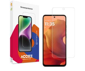 Accezz Accezz Protection d'écran en verre trempé pour Motorola Moto G56 Transparent
