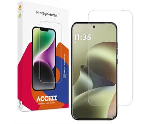 Accezz Accezz Protection d'écran en verre trempé pour Motorola Moto G77 Transparent