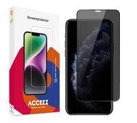 Accezz Accezz Protection d'écran en verre trempé Privacy pour iPhone 11 Pro / Xs / X Transparent
