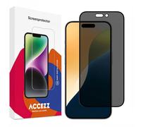 Accezz Accezz Protection d'écran en verre trempé Privacy pour iPhone 17 / 17 Pro / 16 Pro Transparent
