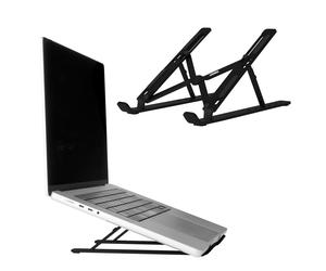 Accezz Accezz Support pour ordinateur portable Support pourptop Réglable et pliable Noir Noir