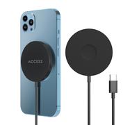 Accezz Wireless Charger USB-C - Chargeur MagSafe sans fil - 1 mètre - Noir