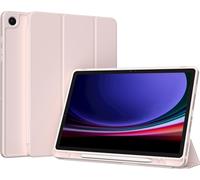 Accezz Bibliothèque intelligente en silicone pour Samsung Galaxy Tab A9 Plus - Rose