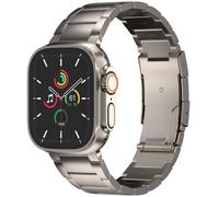 Accezz Bracelet en acier Titane mat pour Apple Watch Series 1 á 10 / SE / Ultra (2) (44/45/46/49 mm) - Titane
