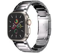 Accezz Accezz Bracelet en acier Titane mat Watch Series 1 t/m 11 / SE / Ultra (44/45/46/49 mm) Argent Argent
