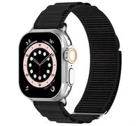 Accezz Bracelet en nylon Alpine pour Apple Watch | 44/45/46/49 mm - Noir