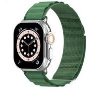 Accezz Bracelet en nylon Alpine pour Apple Watch | 44/45/46/49 mm - Olive Green
