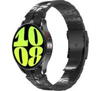 Accezz Bracelet Steel pour Samsung Galaxy Watch 4 / 5 / 6 / 7 / FE (20 mm) - Noir