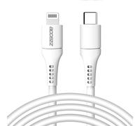 Accezz Câble Lightning vers USB-C - Certifié MFi - 2 mètres - Blanc