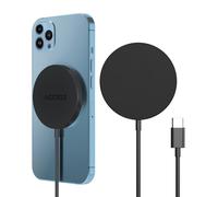 Accezz Chargeur sans fil USB-C - Chargeur sans fil MagSafe et Qi2 - 1 mètres - Noir