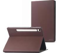 Coque portefeuille Samsung Galaxy Tab S9 FE, Samsung Galaxy Tab S9 Accezz Classic Tablet Case Marron