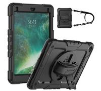 Accezz Coque arrière Defender XT pour Apple iPad 6 (2018) 9.7 pouces / iPad 5 (2017) 9.7 pouces - Noir