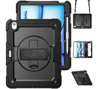 Accezz Accezz Coque arrière Defender XT iPad Air 13 pouces (2025) M3 / (2024) M2 Noir Noir