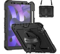 Accezz Coque arrière Defender XT pour Apple iPad Air 5 (2022) / Air 4 (2020) - Noir
