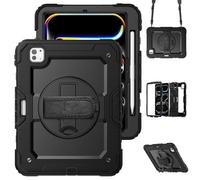 Accezz Coque arrière Defender XT pour Apple iPad Pro 11 (2025) M5 / (2024) M4 - Noir