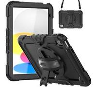 Accezz Accezz Coque arrière Defender XT pour iPad 11 (2025) 11 pouces A16 / iPad 10 (2022) 10.9 pouces Noir Noir