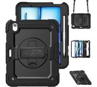 Accezz Coque arrière Defender XT pour iPad Air 11 pouces (2026) M4 / (2025) M3 / (2024) M2 - Noir Noir