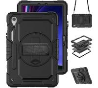 Accezz Coque arrière Defender XT pour Samsung Galaxy Tab S10 Lite / S9 11 pouces / S10 FE / S9 FE 10.9 pouces - Noir