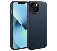 Accezz Coque arrière en cuir avec MagSafe pour Apple iPhone 13 - Nightfall Blue