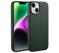 Accezz Coque arrière en cuir avec MagSafe pour Apple iPhone 14 - Cedar Green