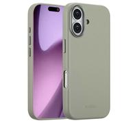Accezz Coque arrière en cuir avec MagSafe pour Apple iPhone 17 - Light Grey