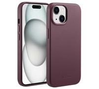 Accezz Coque arrière en cuir avec MagSafe pour iPhone 15 - Heath Purple
