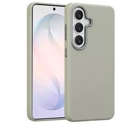 Accezz Coque arrière en cuir avec MagSafe pour Samsung Galaxy S26 - Light Grey