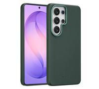 Accezz Coque arrière en cuir avec MagSafe pour Samsung Galaxy S26 Ultra - Cedar Green