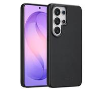 Accezz Coque arrière en cuir avec MagSafe pour Samsung Galaxy S26 Ultra - Onyx Black