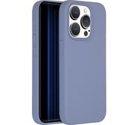 Accezz Coque arrière en silicone liquide avec MagSafe pour iPhone 15 Pro - Gris lavande