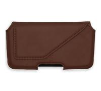 Accezz ?Coque de ceinture en cuir véritable - Taille L - Brun