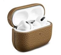 Accezz Coque en Cuir véritable pour AirPods Pro Taupe G